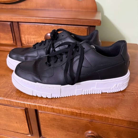 Nike Air Force one pixel sneakers black women’s size 12 shoes - Picture 2 of 12